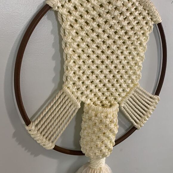 Vintage Handmade Macrame Style Wall Decor Plant Flower Wall Pocket One Of A Kind - Picture 13 of 17